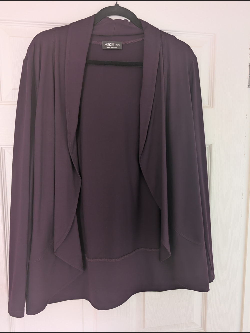 Aubergine Soft Stretchy Women's Blazer - Picture 4 of 5